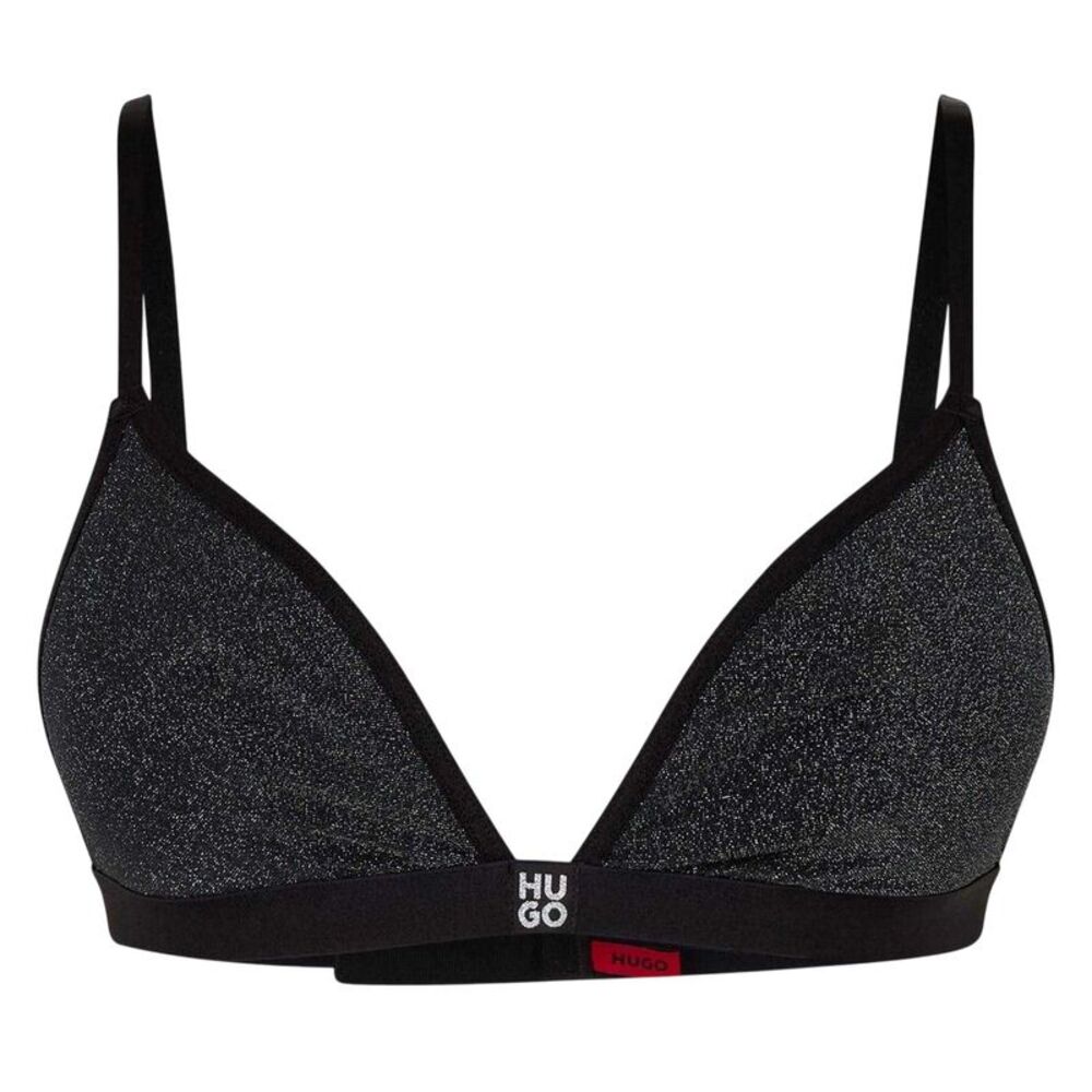 Hugo Womens/Ladies Lurex Bra / Black